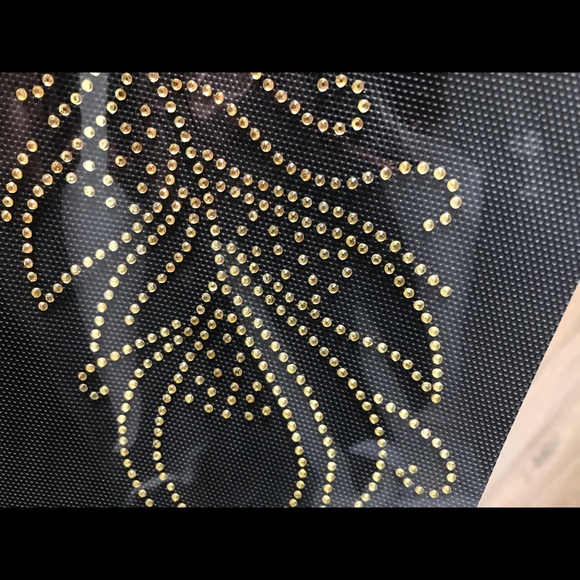 Crafter's Square Iron-On Rhinestone Patch - Fern Leaf Design - Picture 7 of 10